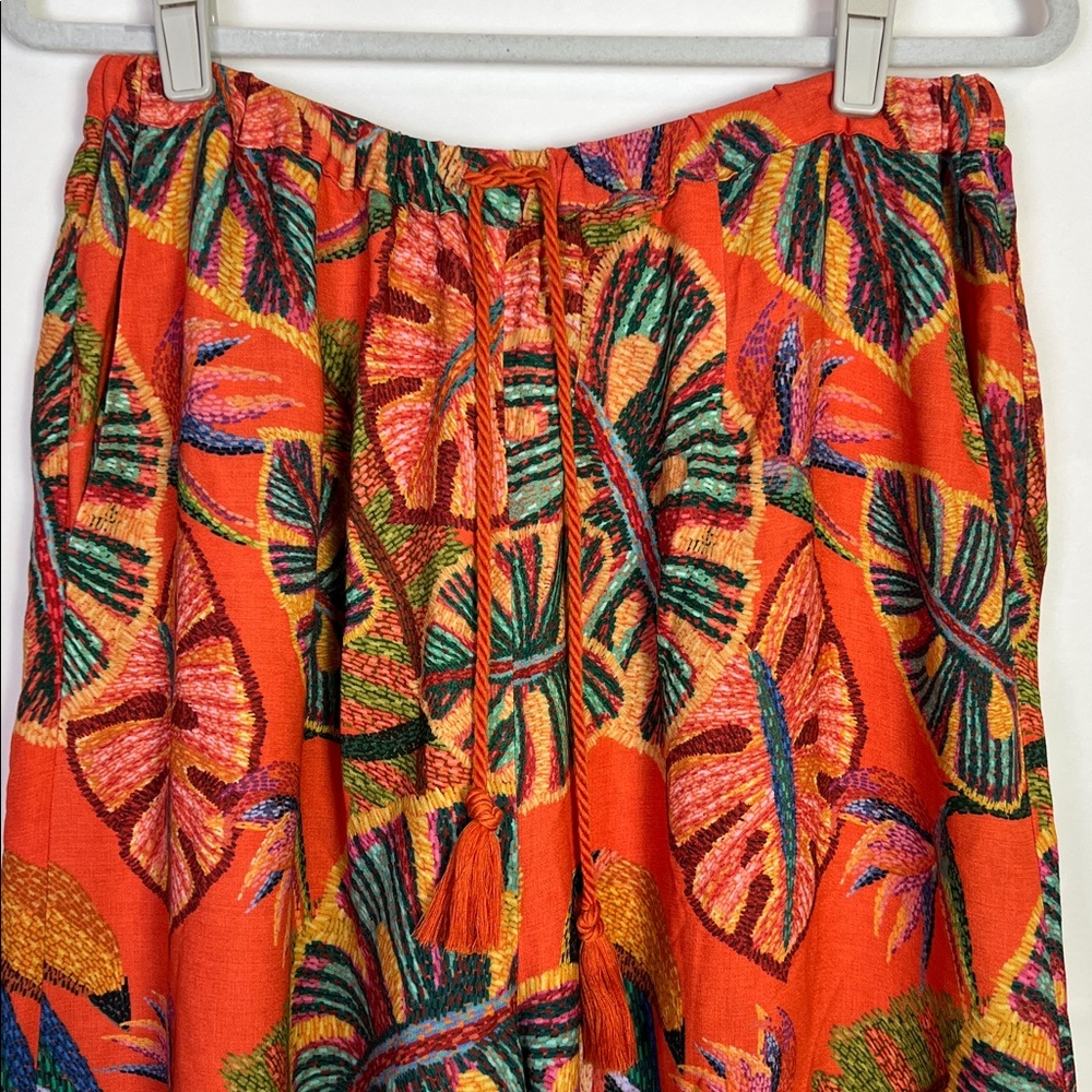 FARM Rio Tropical Wide Leg Palazzo Pants Tropical Birdie Large - Picture 6 of 13